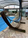 Cama de rede em madeira