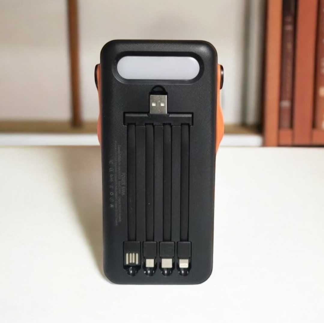 Павербанк на 50000 mah павер з зарядкою від сонця і кабелем