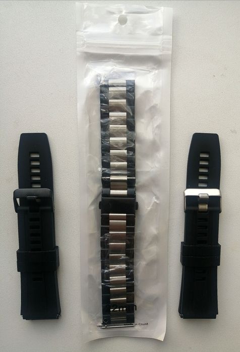 Титановый ремешок браслет 22 и 24мм металический на часы длина 21 и 24