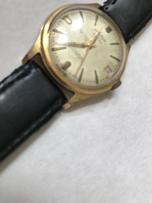 Часы мужск.,наручн. Швейцария. Позолота.