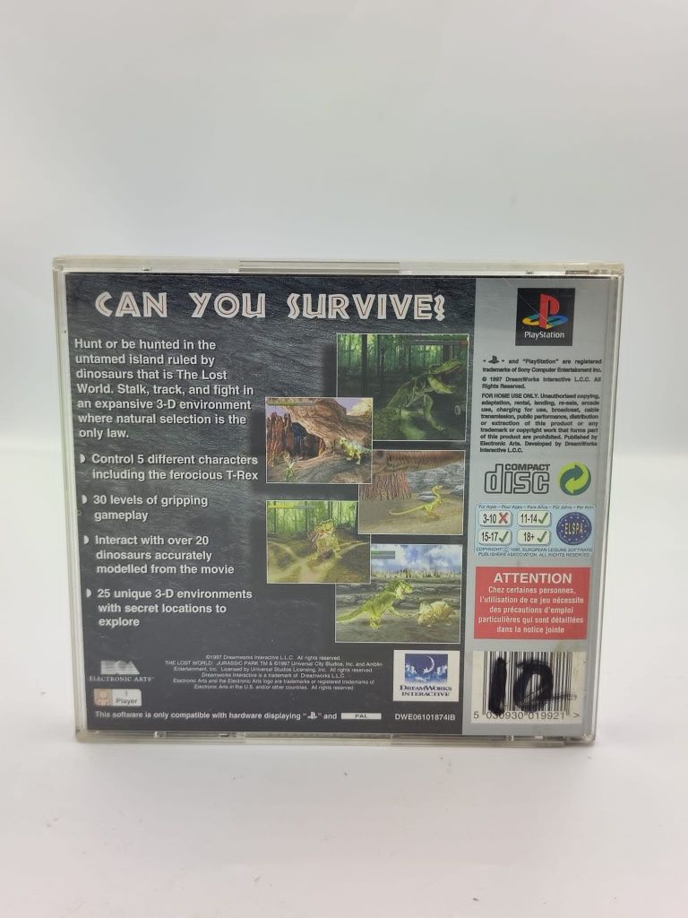 The Lost World Jurassic Park Ps1 nr 1431