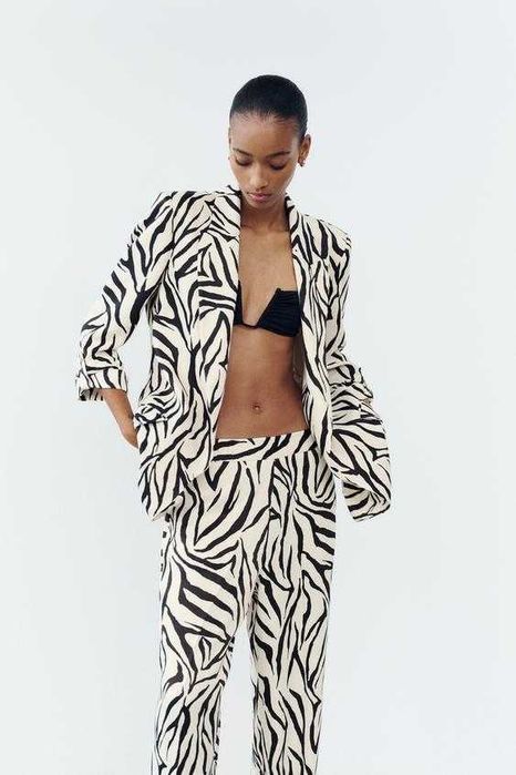 Blazer estampado da Zara