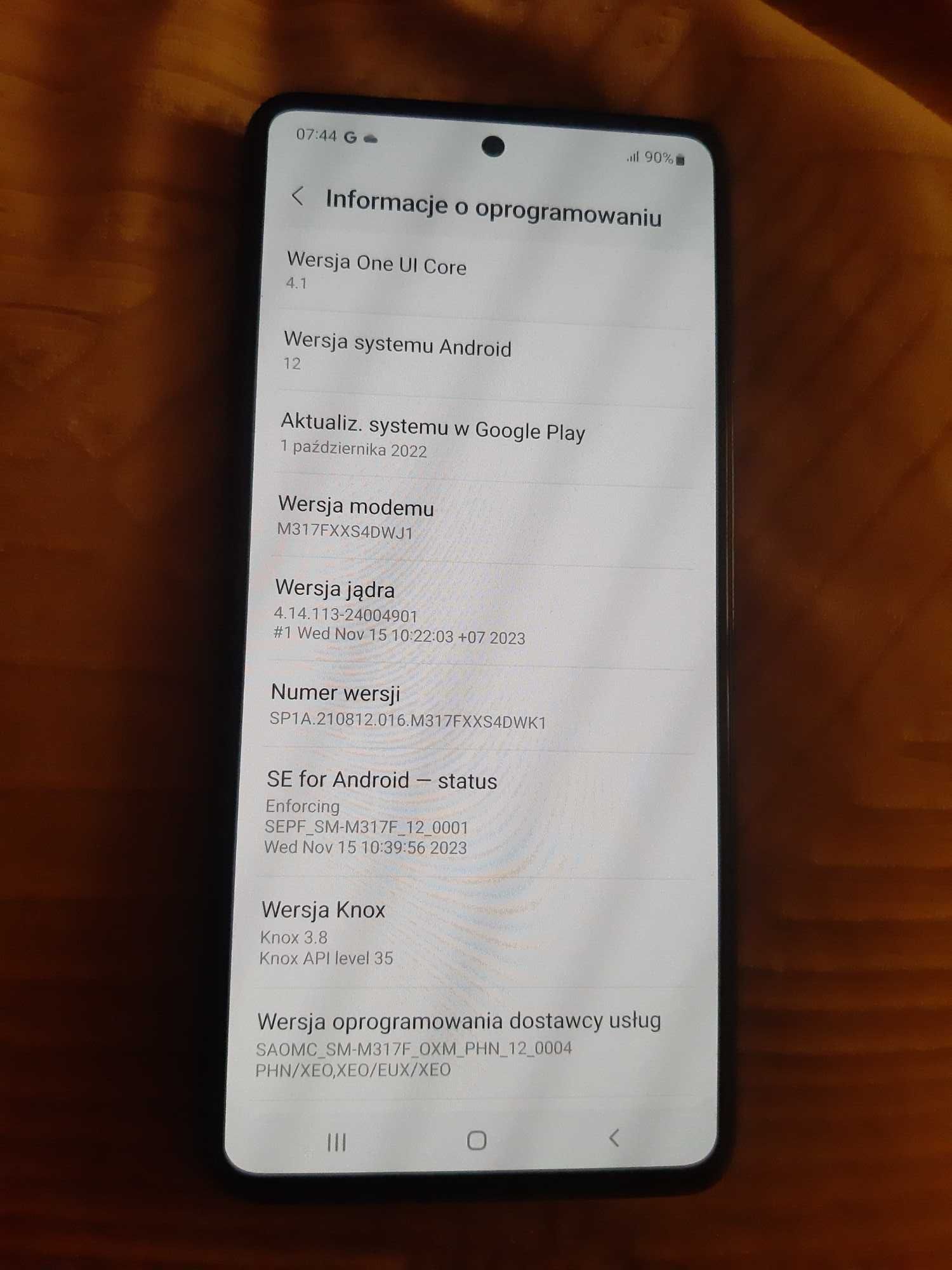 Telefon Samsung M31s 128 gb Android 12 Galaxy 6.5 cala M 31s Duos