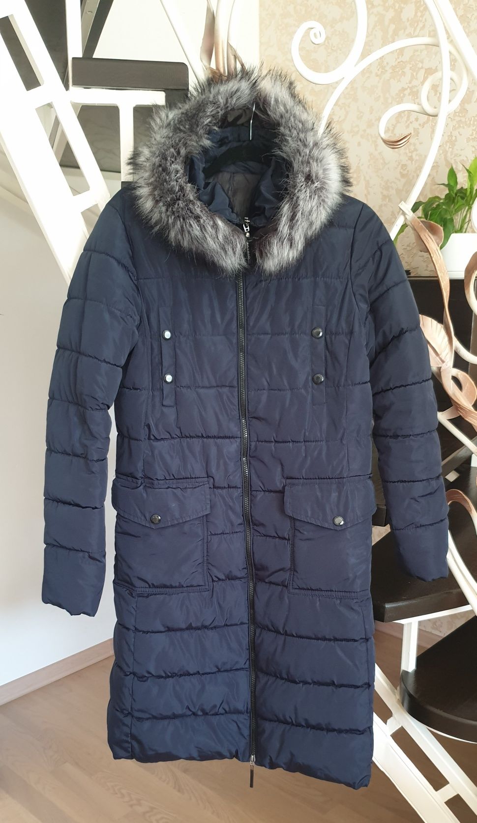 Пуховик-пальто зимове