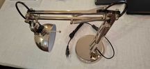Lampa biurkowa srebrna