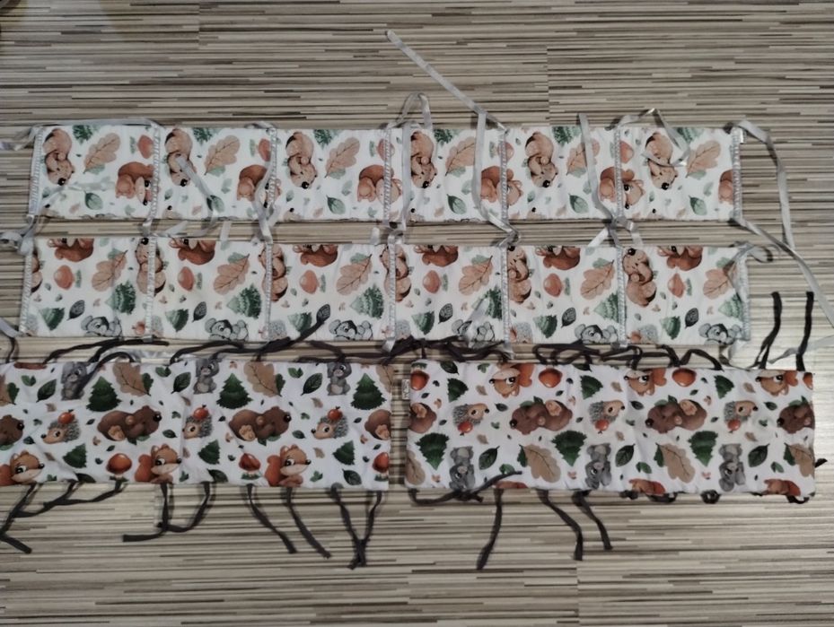 Zestaw ochraniaczy do łóżeczka Na wszystkie górne krawędzie łóżeczka