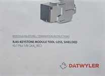 Datwyler 418061, moduł Rj45, KS-Tplus, 6A kat.6A