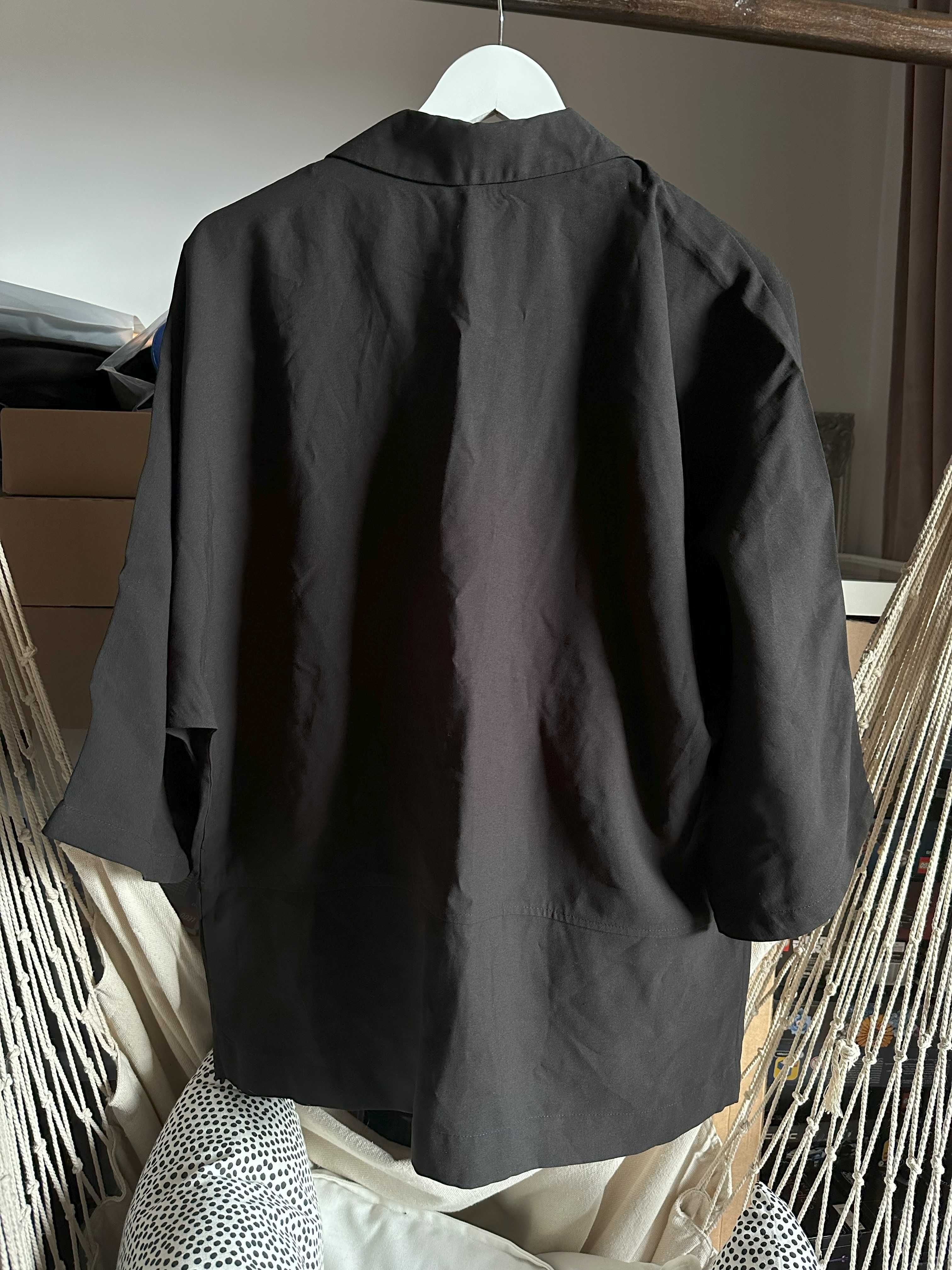 Marynarka M 38 Sinsay luźny krój czarna szerokie rękawy oversize nowa