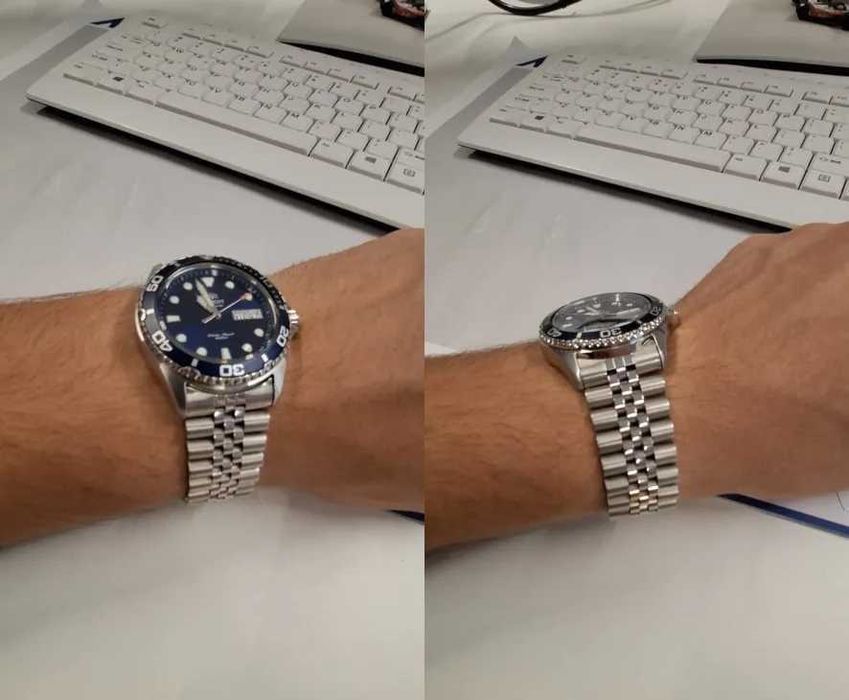 Stalowa Bransoleta Jubilee 20mm 22mm do zegarków Seiko Citizen Orient