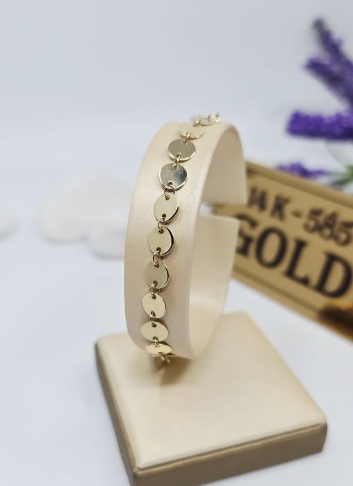 Złota bransoletka próba 585 14k