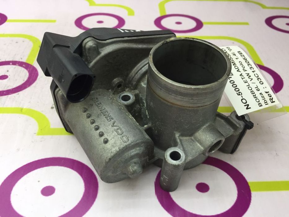 Borboleta Admissão VW Polo / Seat Ibiza III 1.4i 75Cv de 2005 - Ref : 03C133062B - NO500001