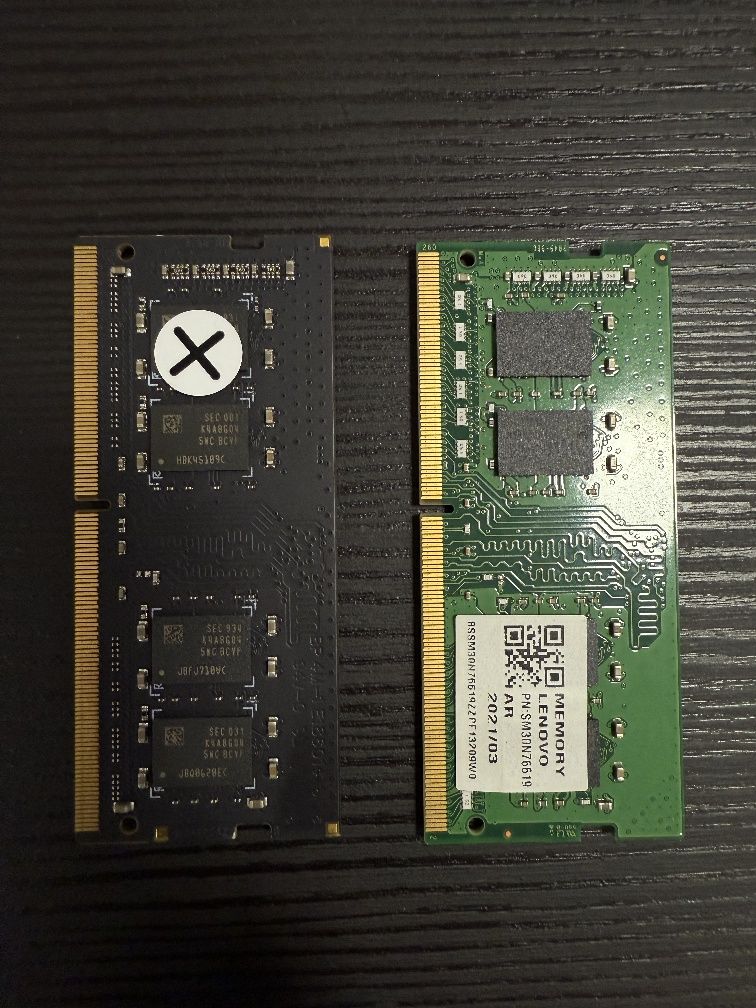 2 kostki RAM po 8 Giga DDR4 do Laptopa