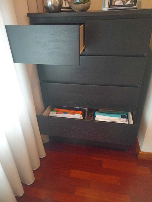 Mobília de quarto preta - Ikea