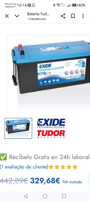 EXIDE dual AGM Marítimas é caravanas 1200w
