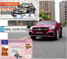 Auto na akumulator Mercedes sl65 amg na licencji lakierowany 2.4G