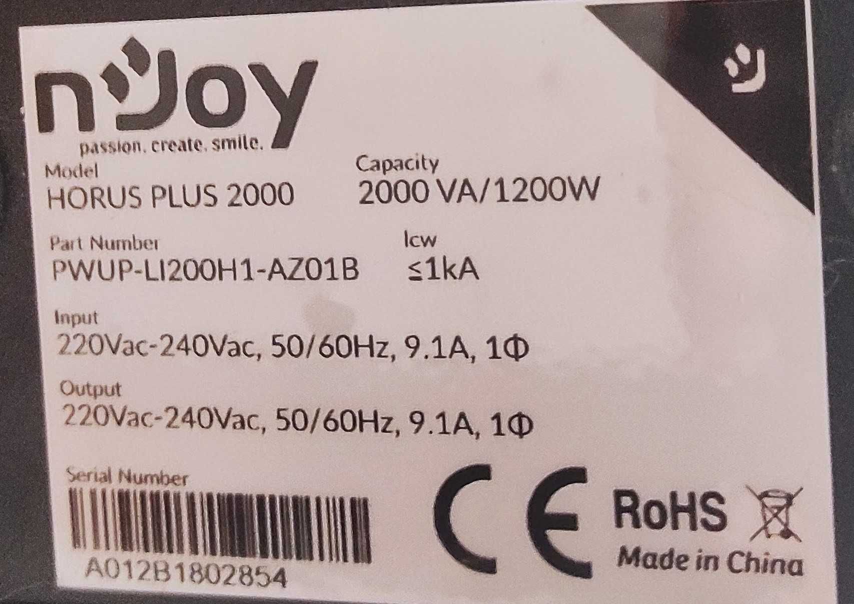 UPS NJOY Horus Plus 2000