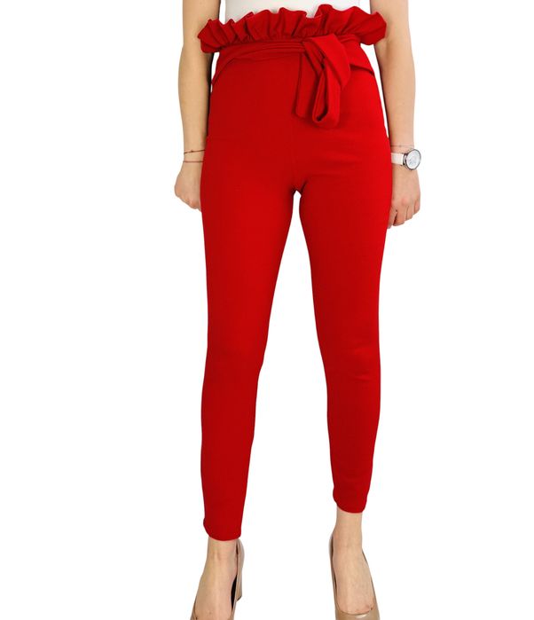 Czerwone elastyczne rurki XS 34 PrettyLittleThing