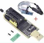 Программатор FLASH, EEPROM 24xx и 25xx CH341A + SOIC8 SOP8 + прищепк