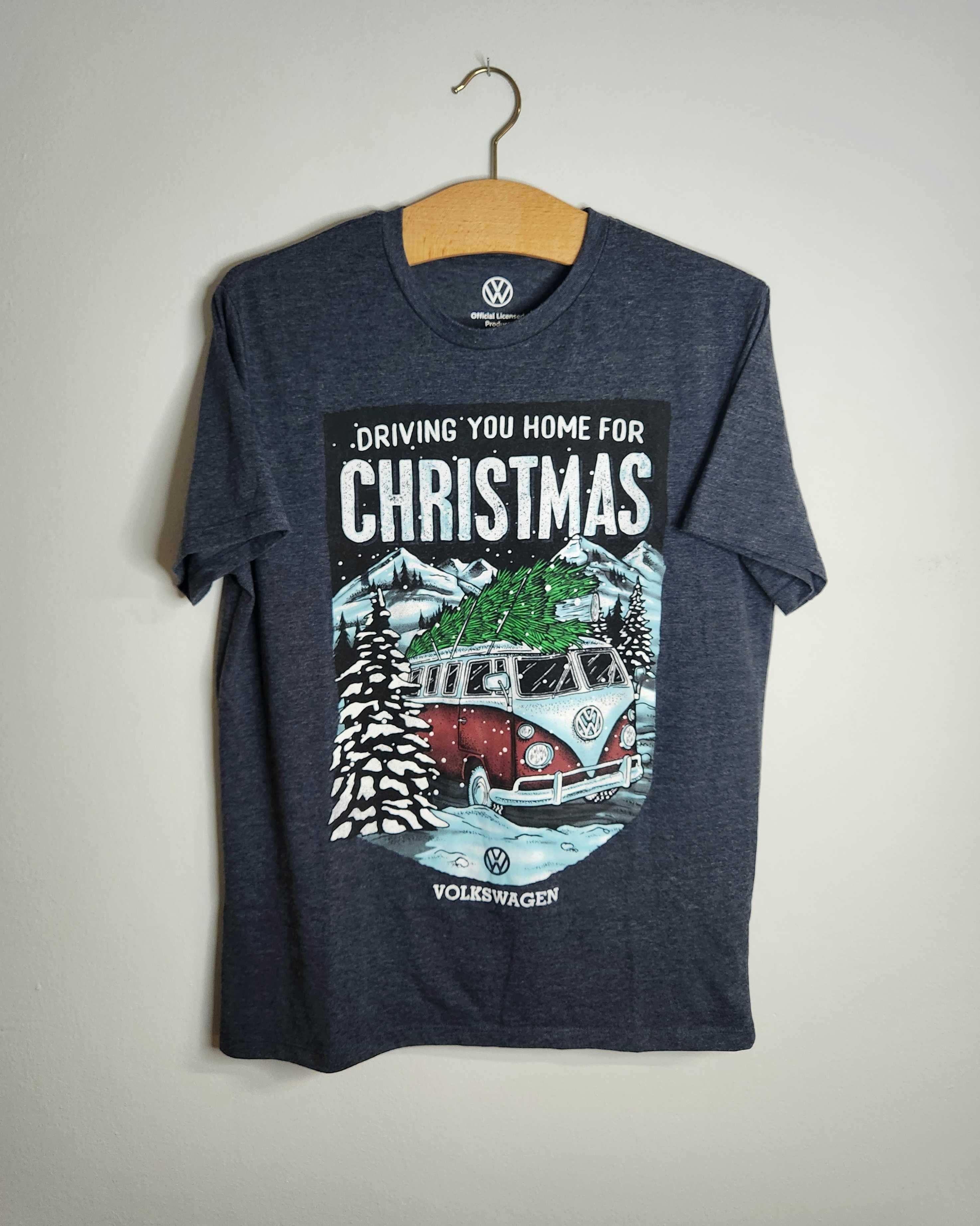 Volkswagen Koszulka T-Shirt Top Tee Driving You Home For Christmas VW