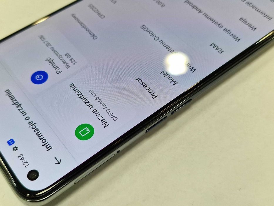 Oppo Reno5 Lite Dual SIM/ 8GB/ 128GB/ Fluid Black/ Grade B+/ Gwarancja