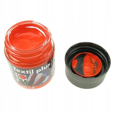 Farba Do Tkanin 50Ml Czerwona Koszulek 030Plus Red