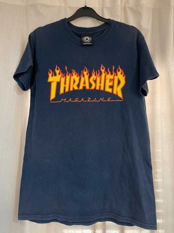 T-shirt Thrasher Magazine Skateboard Azul