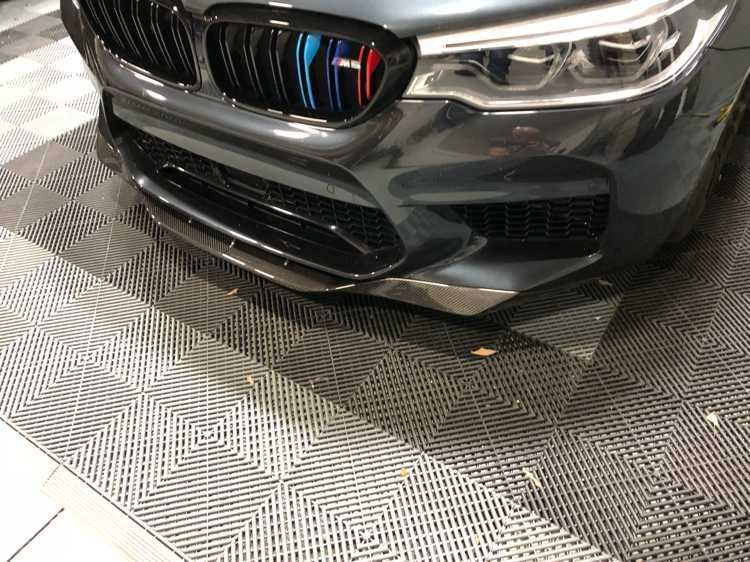 губа BMW M5 F90 карбон RKP стиль накладка на передний бампер сплитер