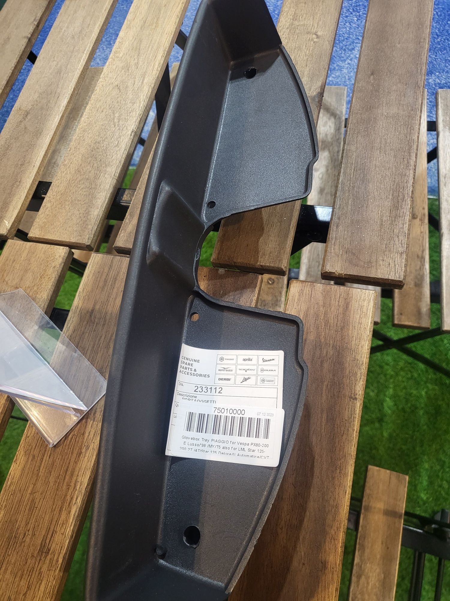 Suporte porta luvas para vespa todas as px ou T5