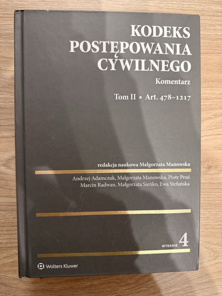Kodeks Postępowania Cywilnego KPC Komentarz Małgorzata Manowska Tom II