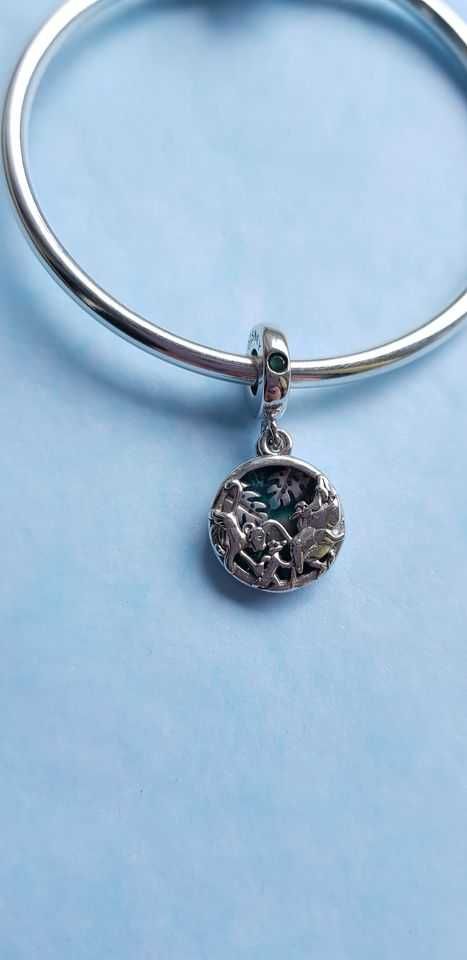 charms zawieszka srebro 925 Simba Timon i Pumba