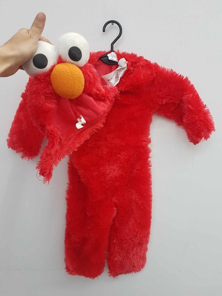 Strój przebranie Elmo Ulica Sezamkowa rozmiar 92 cm. A2787