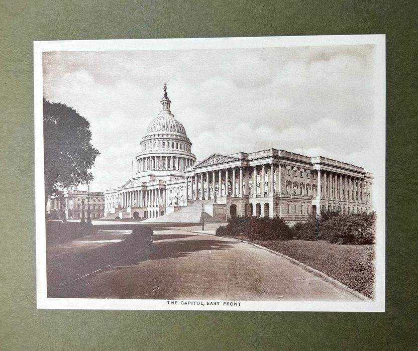 RARA 1.ª edição de álbum centenário de lembranças de Washington. 1904.
