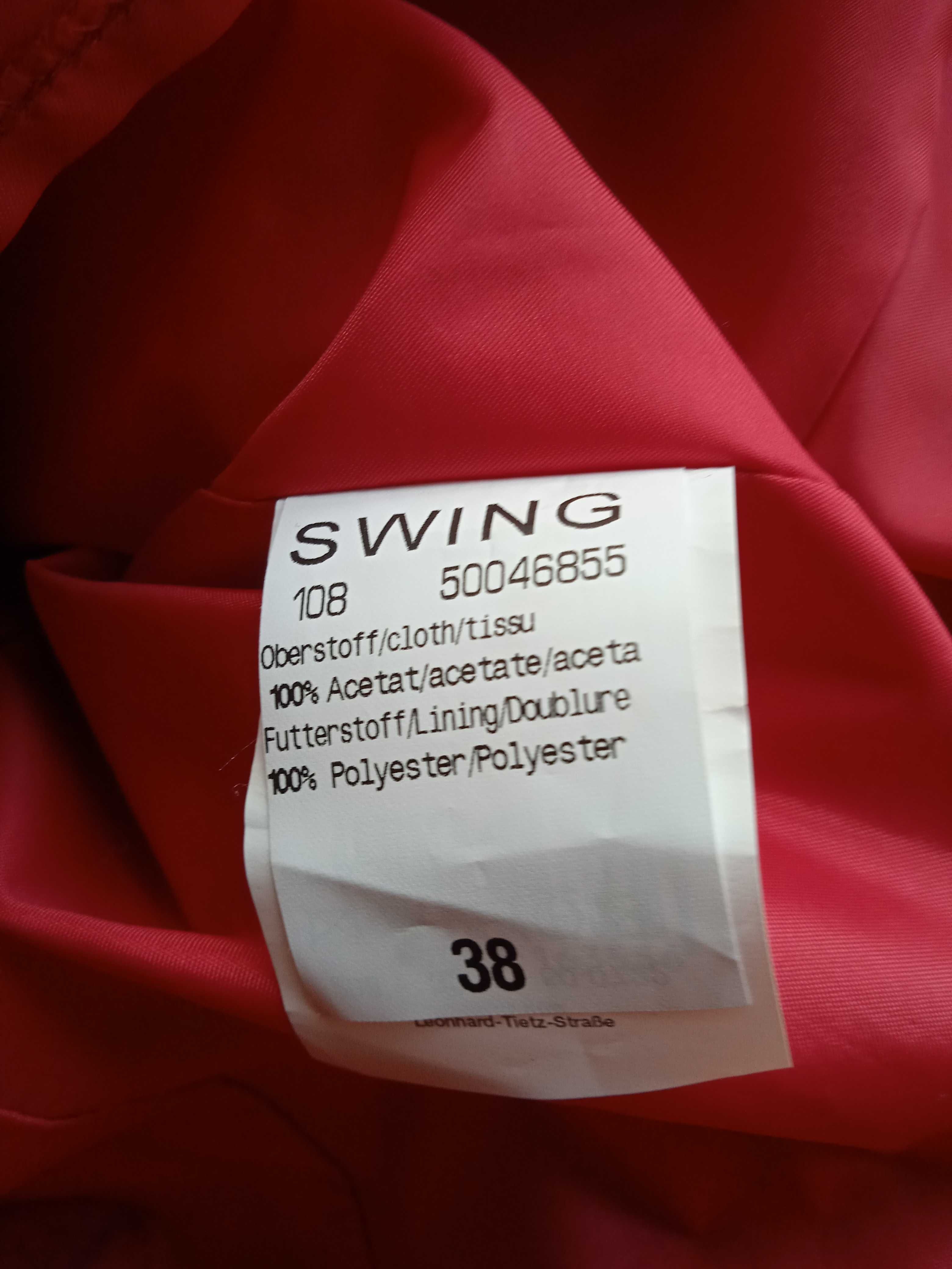 Suknia wieczorowa czerwona rozm. 38 firmy SWING