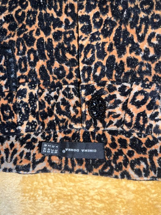 Spodnie w panterke cinema donna vintage retro