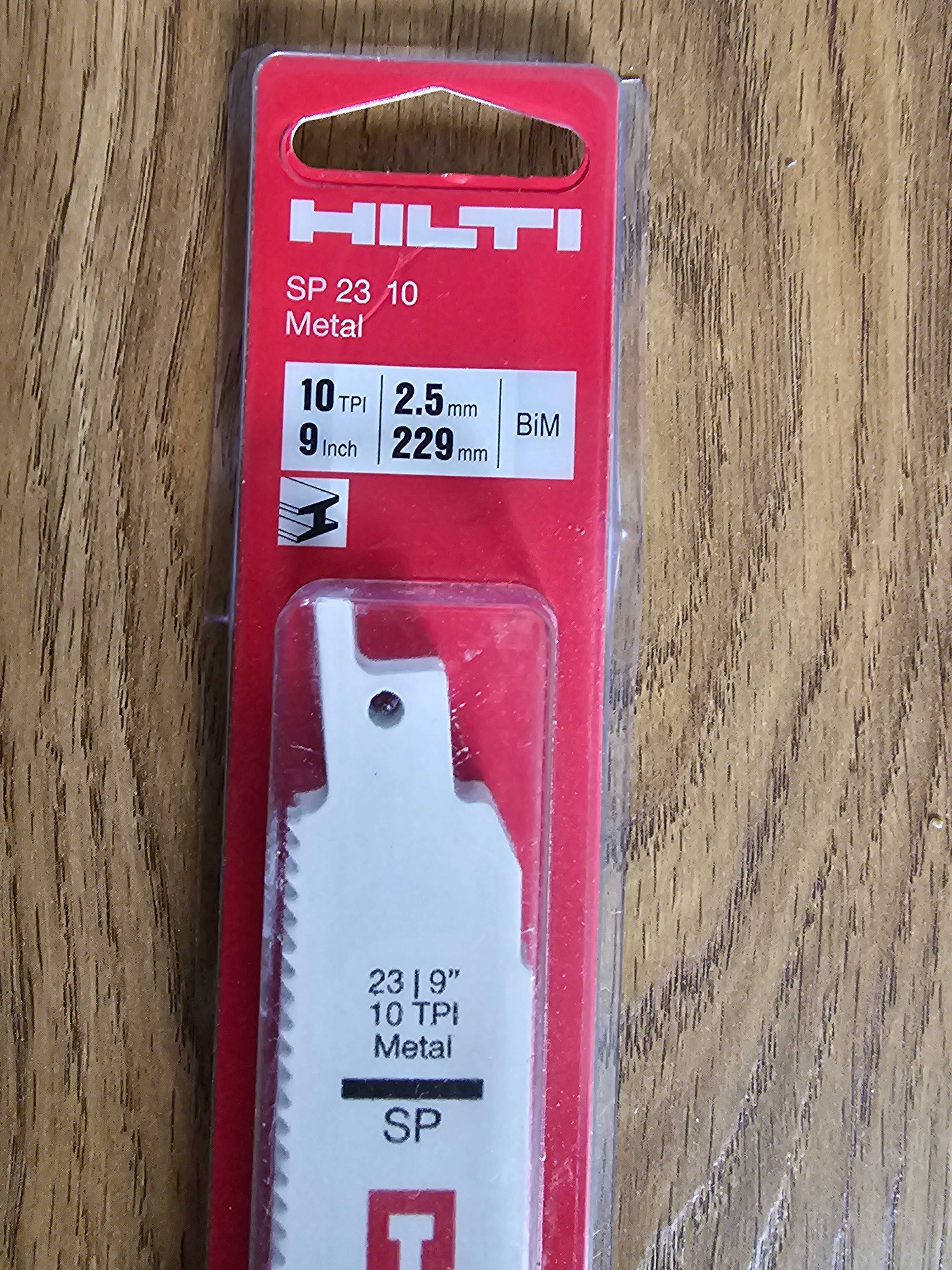 Brzeszczoty, noże do piły szablastej Hilti Sp23 10 Metal