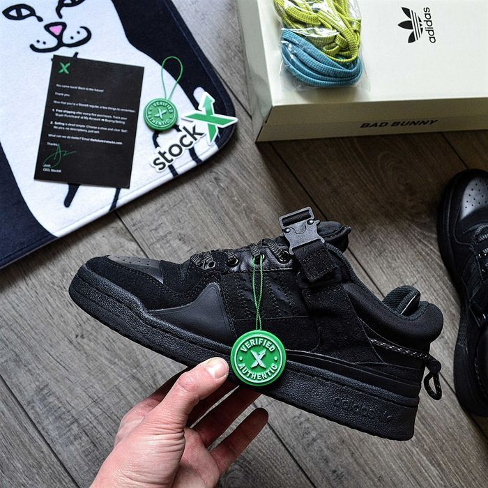 Мужские кроссовки adidas x Bad Bunny Forum Buckle Low 'Core Black