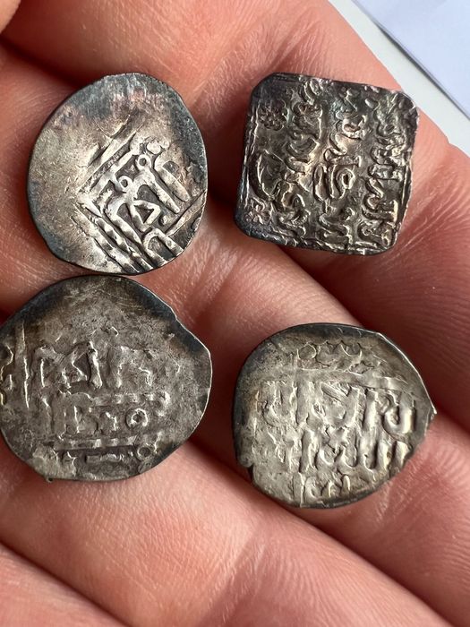 Maroko Zestaw starych 4 srebrnych monet