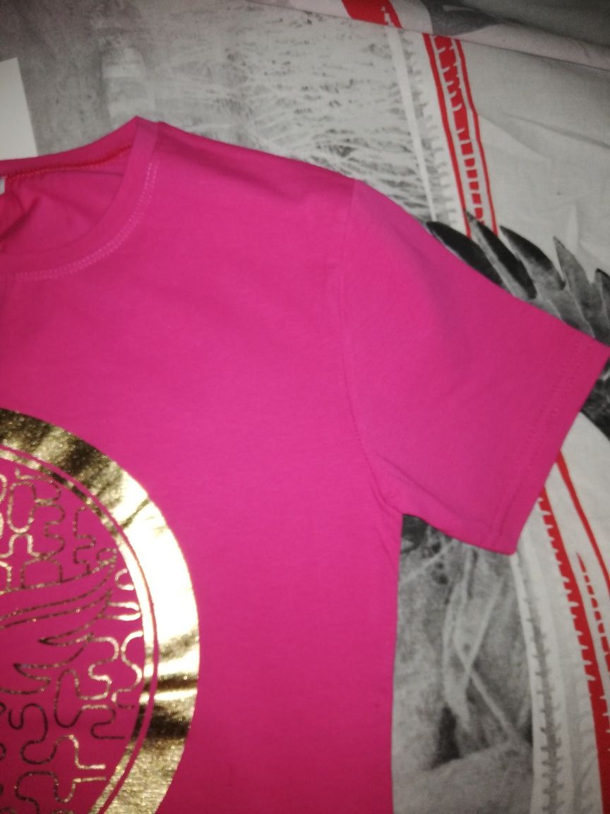 Bluzka różowa m/l, t - shirt