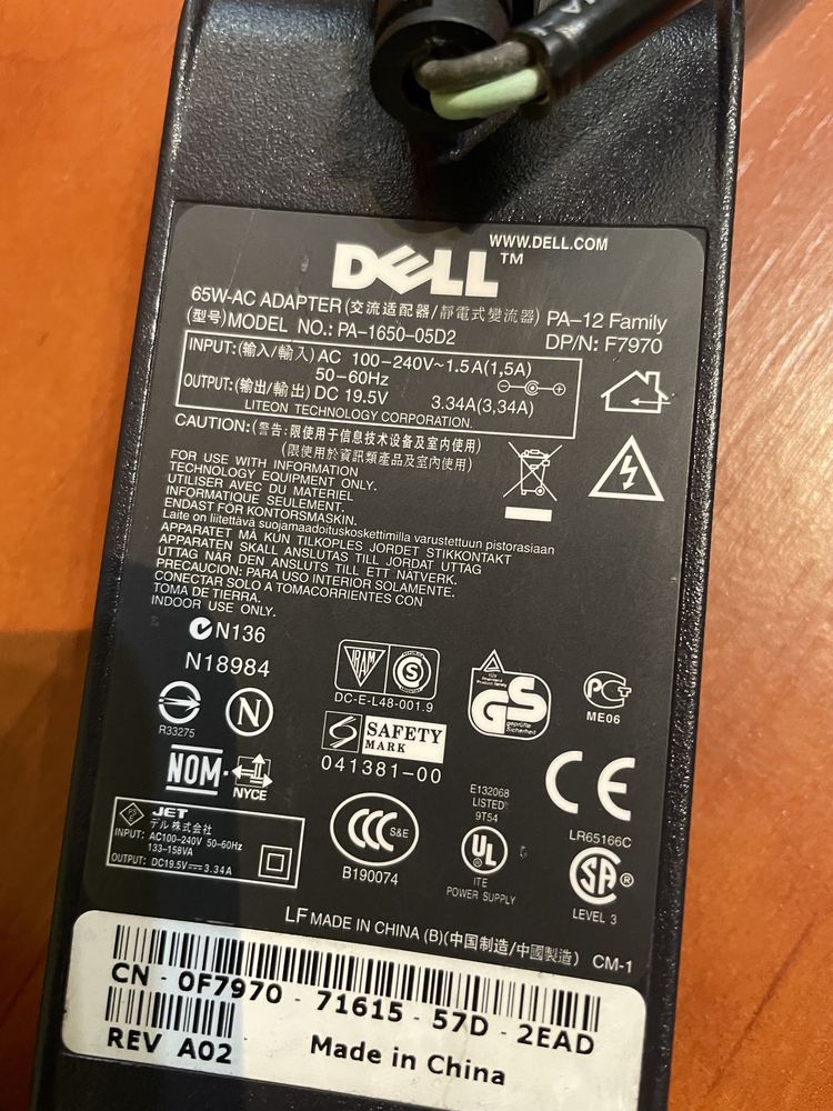 Zasilacz Dell Laptop /stacja dokująca
