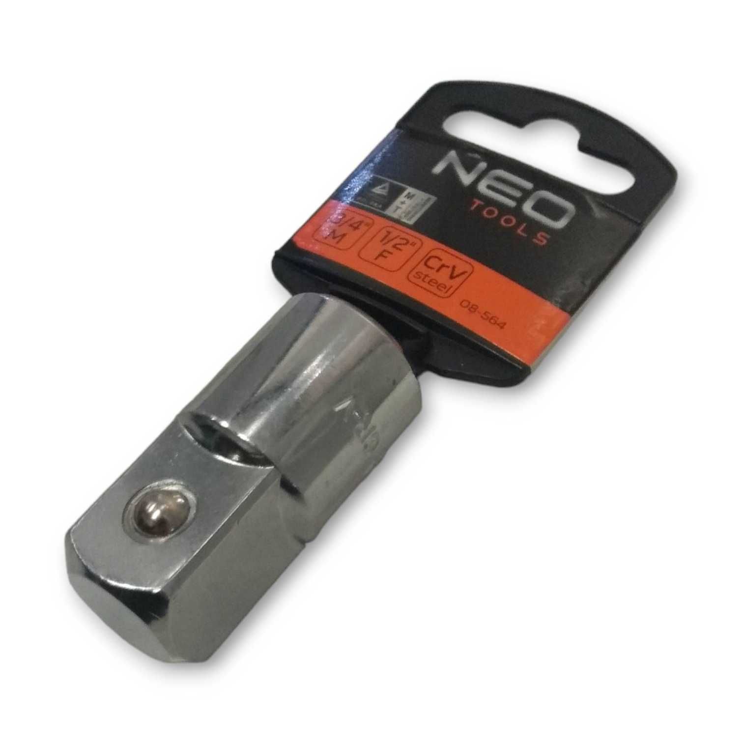 Redukcja nasadowa Neo Tools 3/4"M 1/2"F CR-V