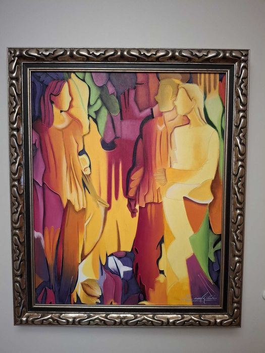 Óleo sobre Tela "Abstracto" 70x65 cm