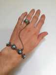 Pulseira de anel pulseira de dedo boho, vintage anos 90
