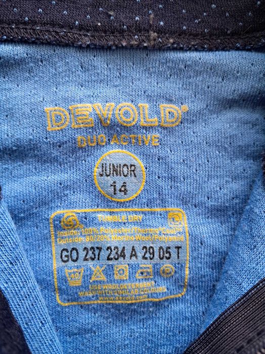 Koszulka termiczna Devold merino wool, half zip r. 14 lat