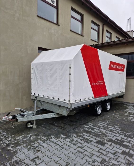 Przyczepka na wynajem przyczepa plandeka lekka 750kg