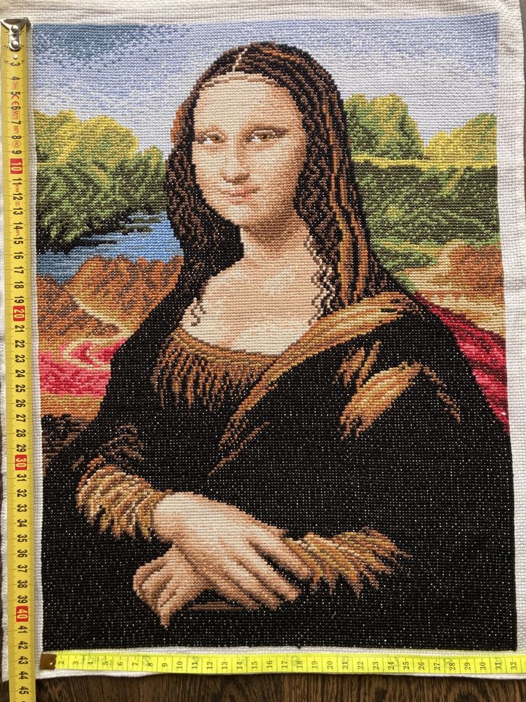 Obraz haftowany „Mona Lisa” Leonardo da Vinci