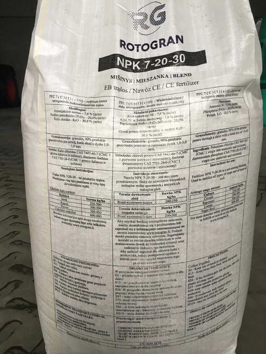 Nawóz NPK 7-20-30 blend ROTOGRAN
