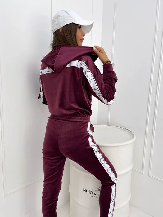 Dres welurowy premium La Perla bordowy 38 M