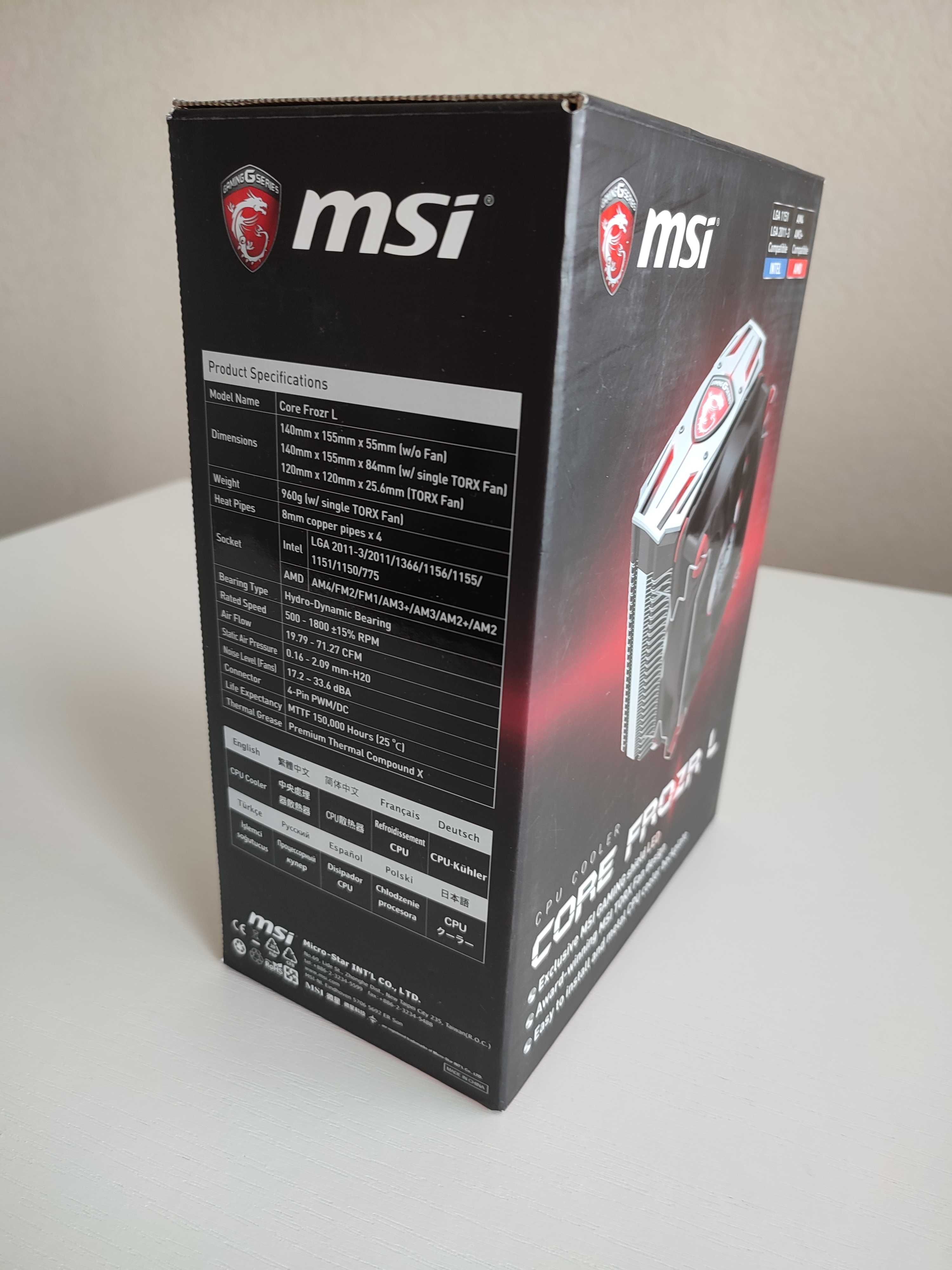 Кулер башта MSI Core Frozr L 120 мм (для процесорів) запечатаний