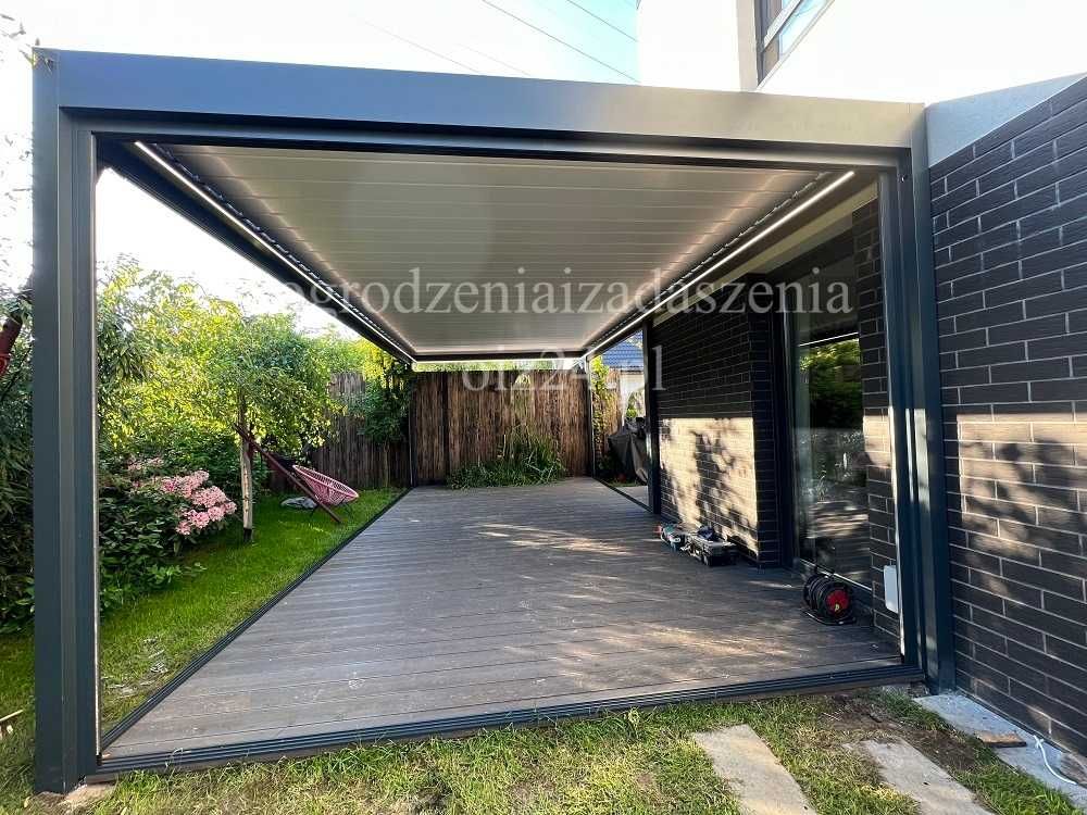 Pergola zadaszenie tarasu aluminium lamelowa ogrodowa zabudowa