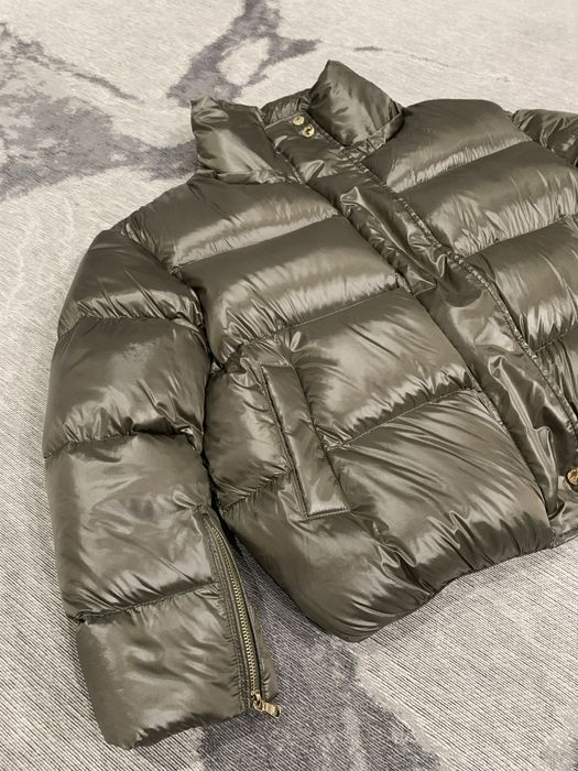 Kurtka puchowa Patrizia Pepe oliwkowy połysk rozm.44